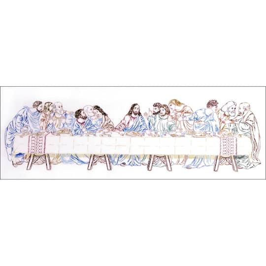 Design Works&#x2122; The Last Supper Stamped Embroidery Kit